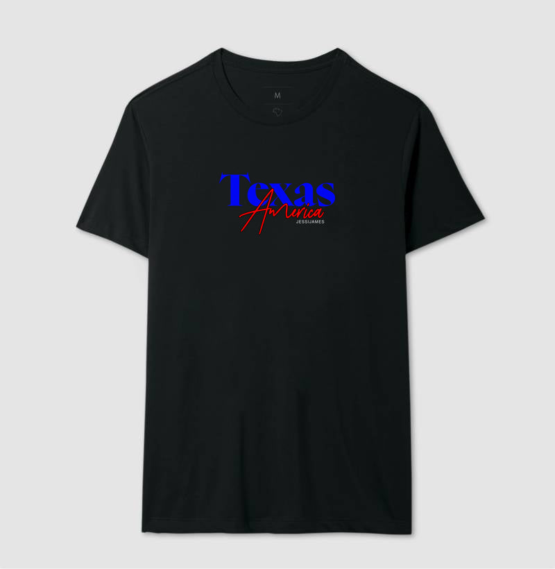 Camiseta preto "Texas America" jessijames®