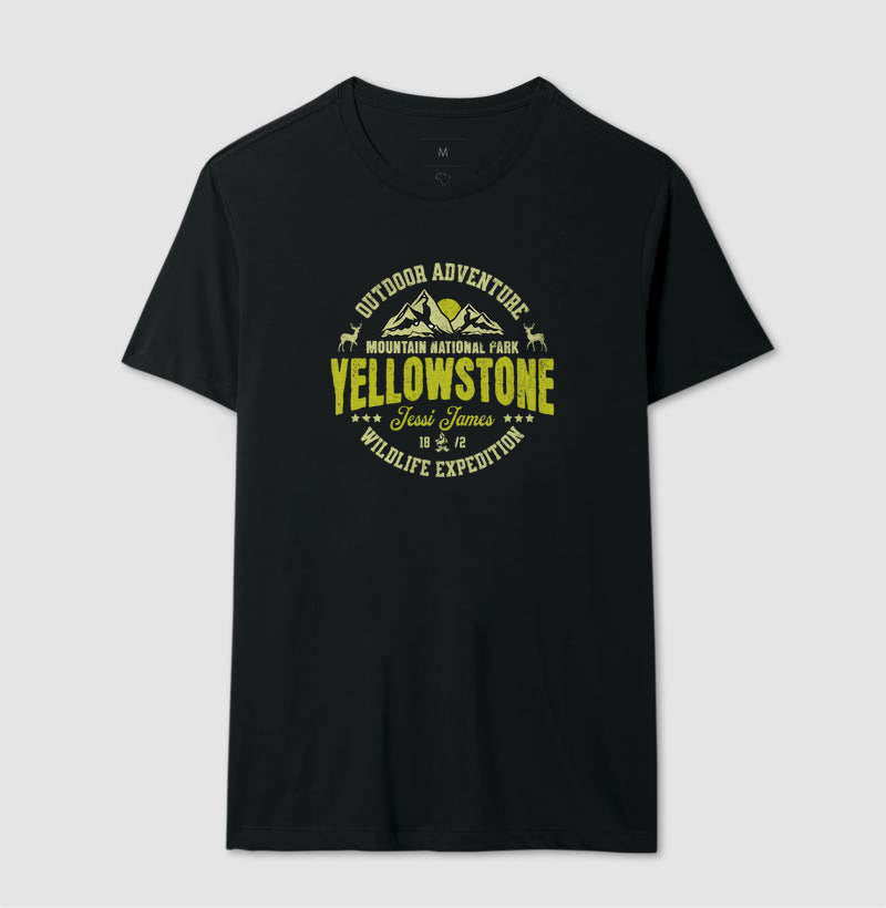 Camiseta preta "Yellowstone" jessijames®