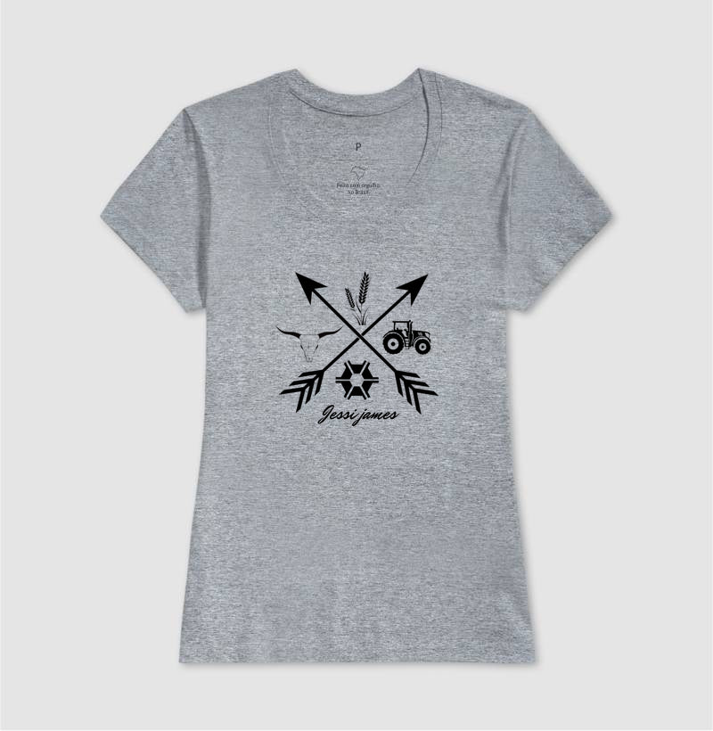 Camiseta branca "Direction agro" jessijames®