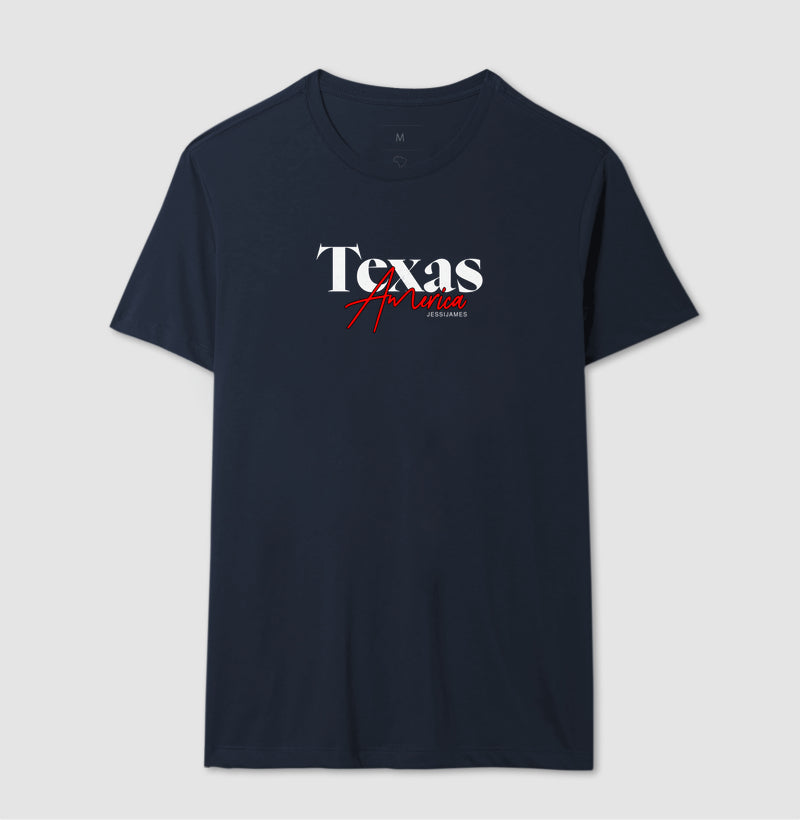 Camiseta preta "Texas America 2" jessijames®