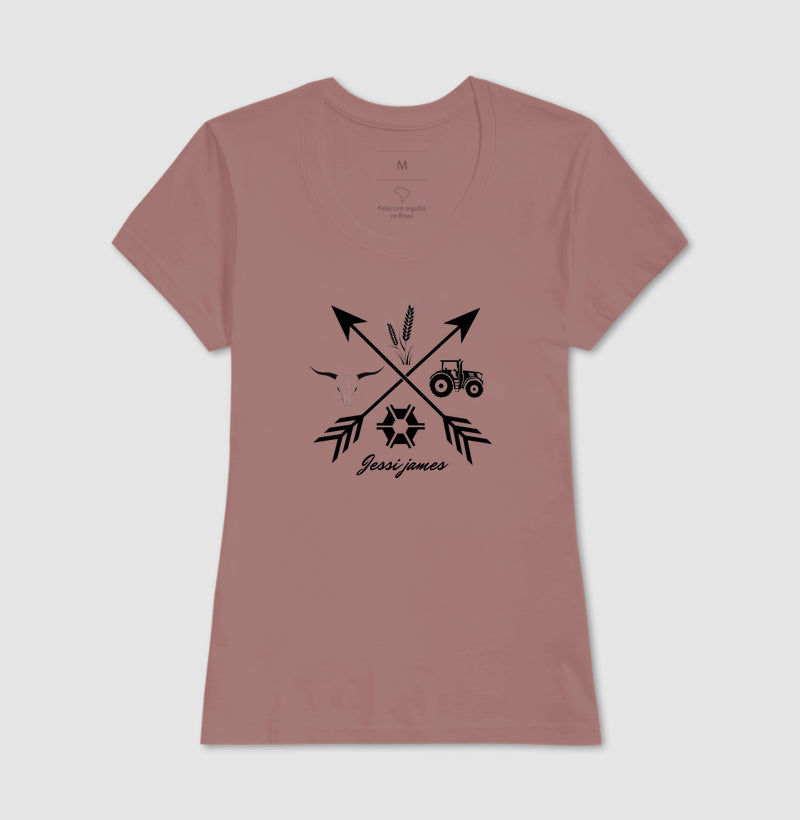 Camiseta branca "Direction agro" jessijames®