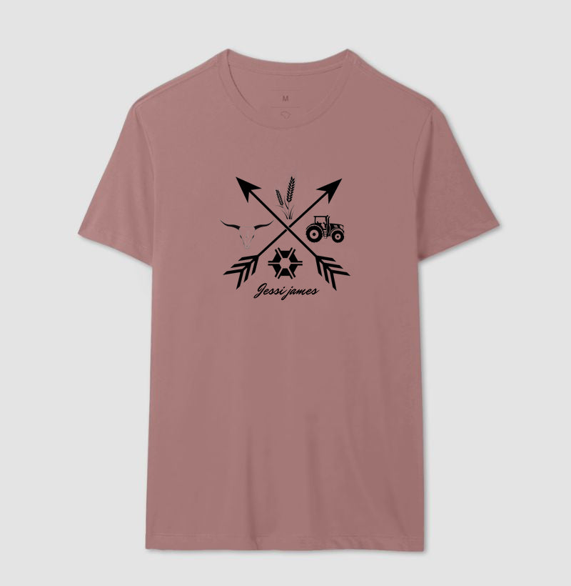 Camiseta branca "Direction agro" jessijames®