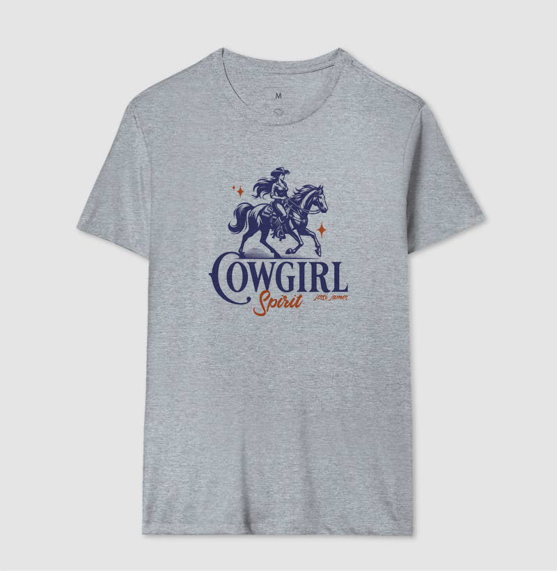 Camiseta branca "Cowgirl Spirit" jessijames®