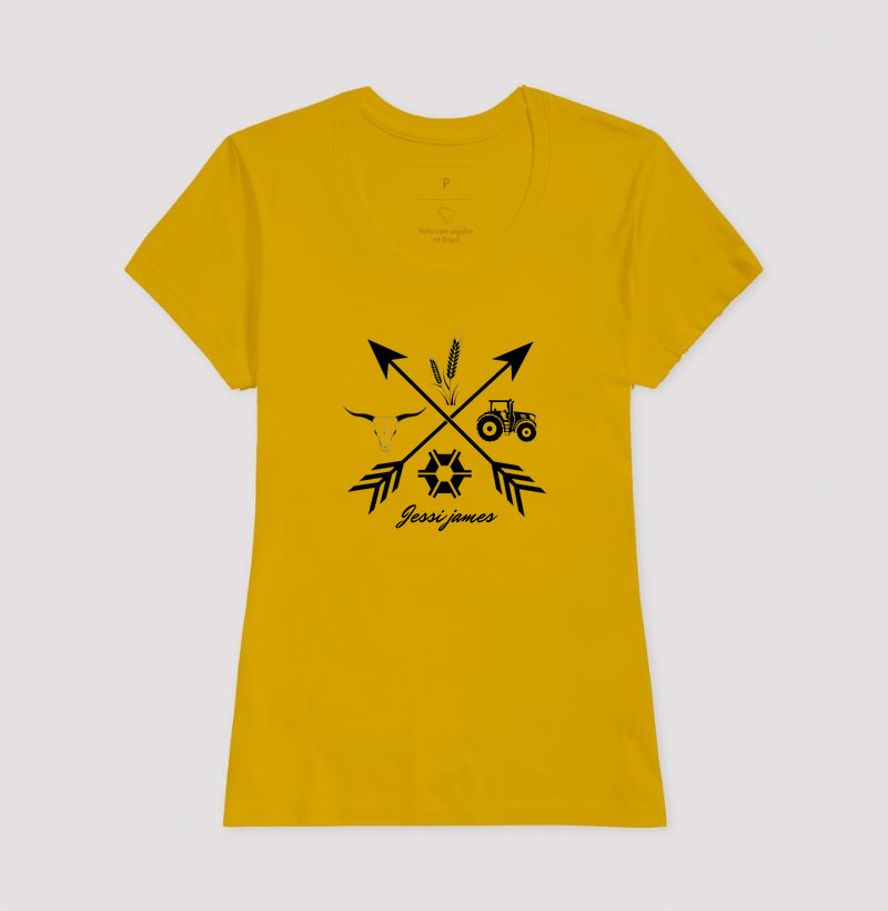 Camiseta branca "Direction agro" jessijames®