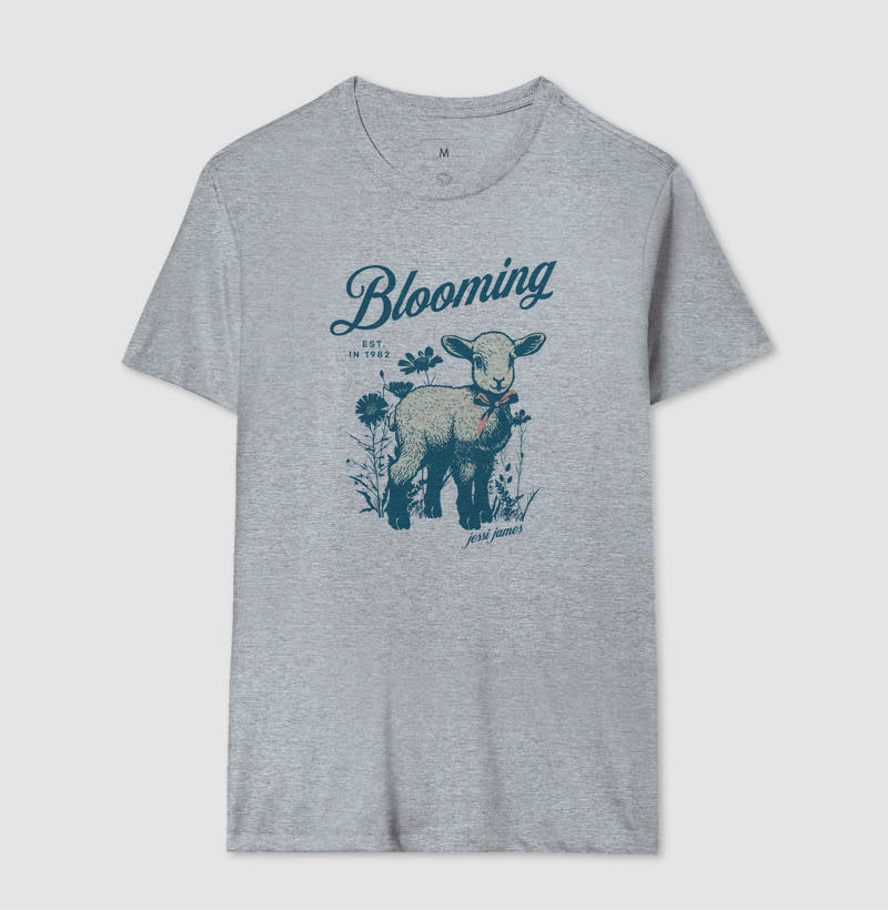 Camiseta branca "Blooming" jessijames®