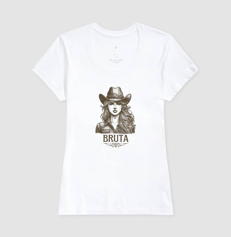 Camiseta branca "Bruta" jessijames®