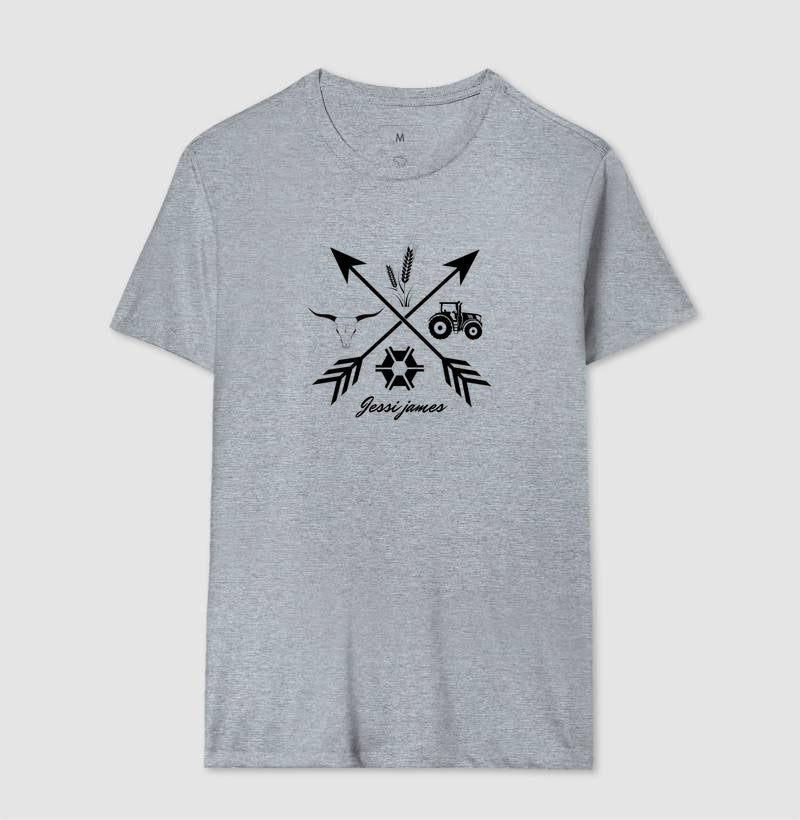 Camiseta branca "Direction agro" jessijames®