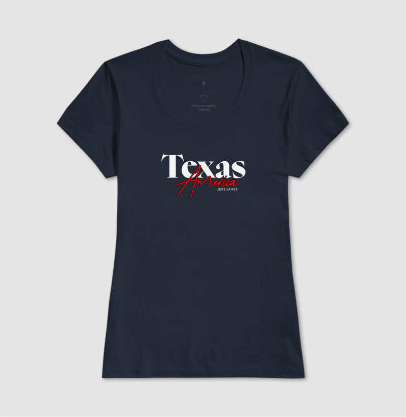 Camiseta preta "Texas America 2" jessijames®