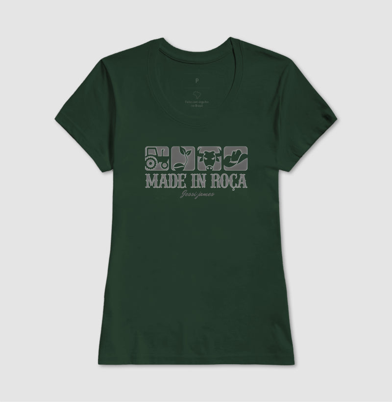 Camiseta preta "Made in roça" jessijames®