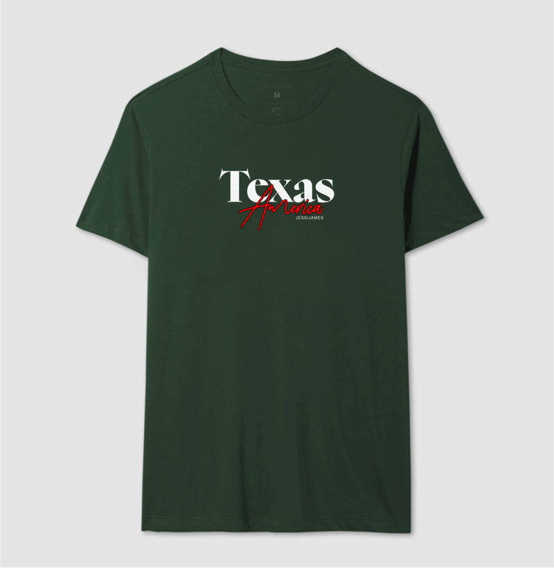 Camiseta preta "Texas America 2" jessijames®